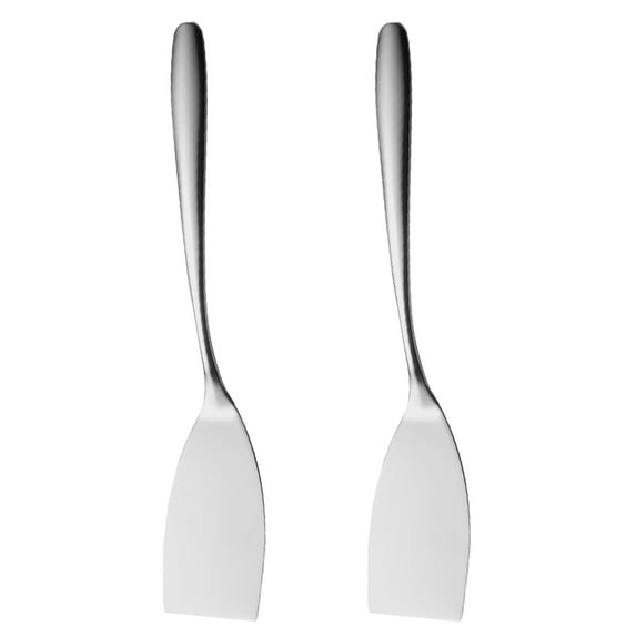 Aloha 2pcs Metal Spatula Stainless Steel Fish Spatula Turner Kitchen Pizza Spatula Flipper