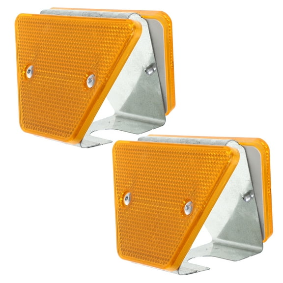 Aloha 2pcs Roadway Reflective Markers Roadside Guardrail Markers Traffic Delineators