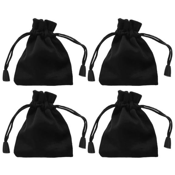 Aloha 4pcs Small Lint Drawstring Pouches Dice Drawstring Pouches Jewelry Drawstring Bags
