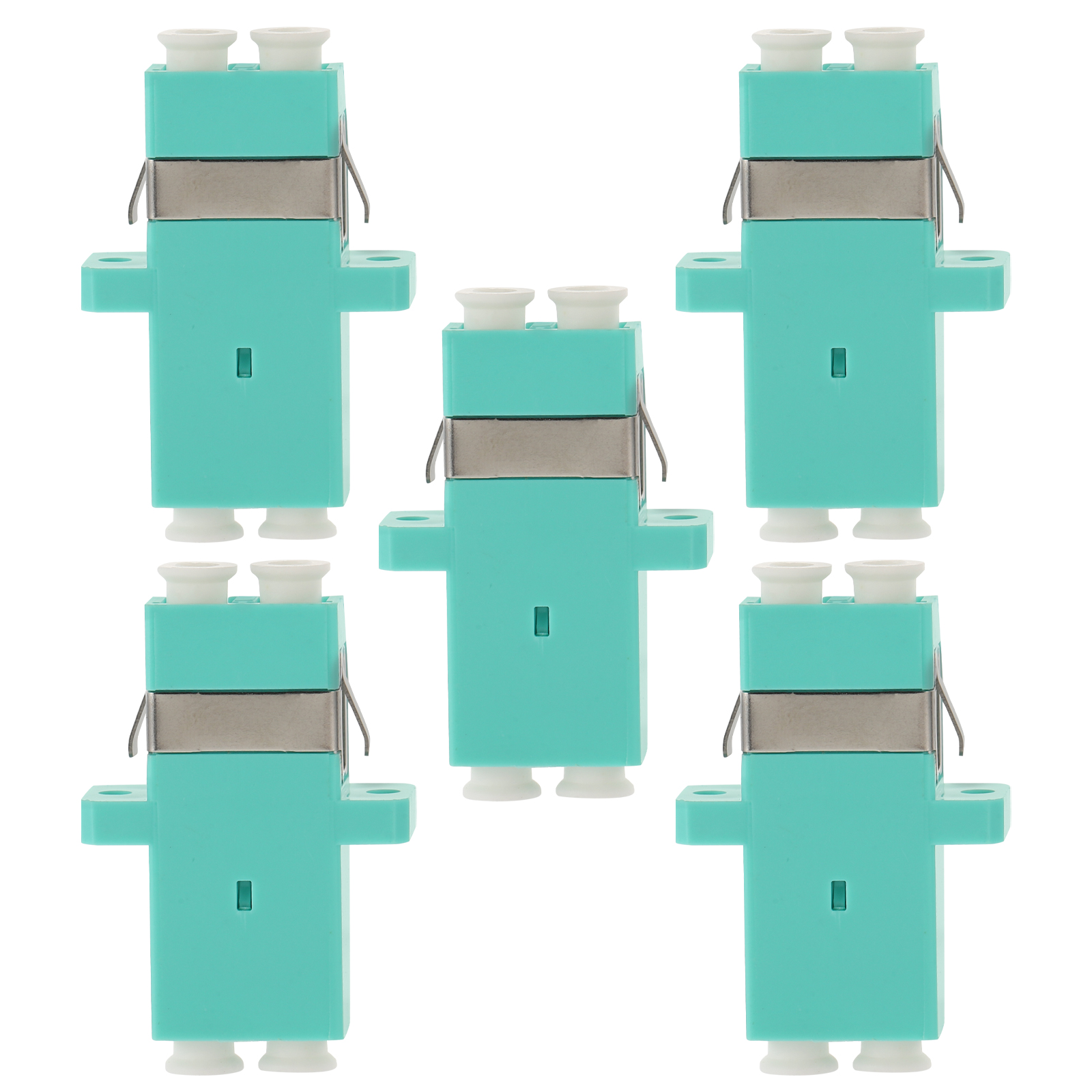 Aloha 5 PCS LC female to LC female Fiber Coupler LC-LC Duplex Converter ...