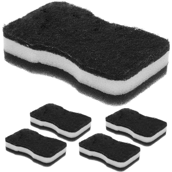 Aloha 5PCS Double Side Dishwashing Sponge Kitchen Scouring Pad Sponge Scrubber Cleaning Pad (Slim Waist)