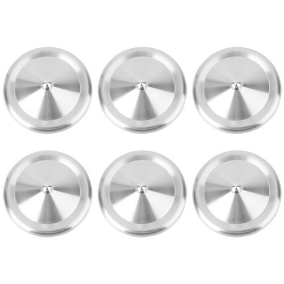 Aloha 6Pcs Stainless Steel Cup Lids Dustproof Mug Lids Corrosion-resistant Cup Lids Round Cup Covers