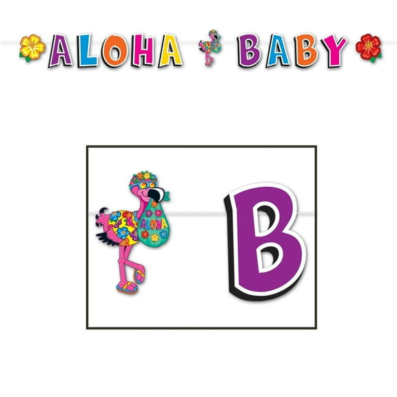 Hula Baby Jointed Party Decorative Streamer 8.5" X 8' (1 Per Package) - 12 Pack