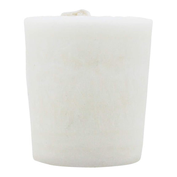 Aloha Bay Candle Votive Essential Oil Unscented, White, 12 Count