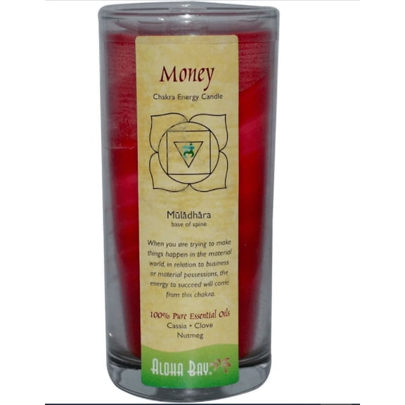 Aloha Bay Chakra Energy Candle Money Cassia Clove Nutmeg 11 oz Pack of 3