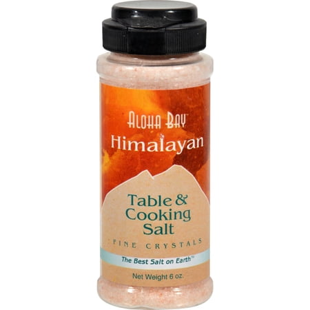 Aloha Bay Himalayan Table & Cooking Salt, Fine Crystals, 6 oz (170 g)
