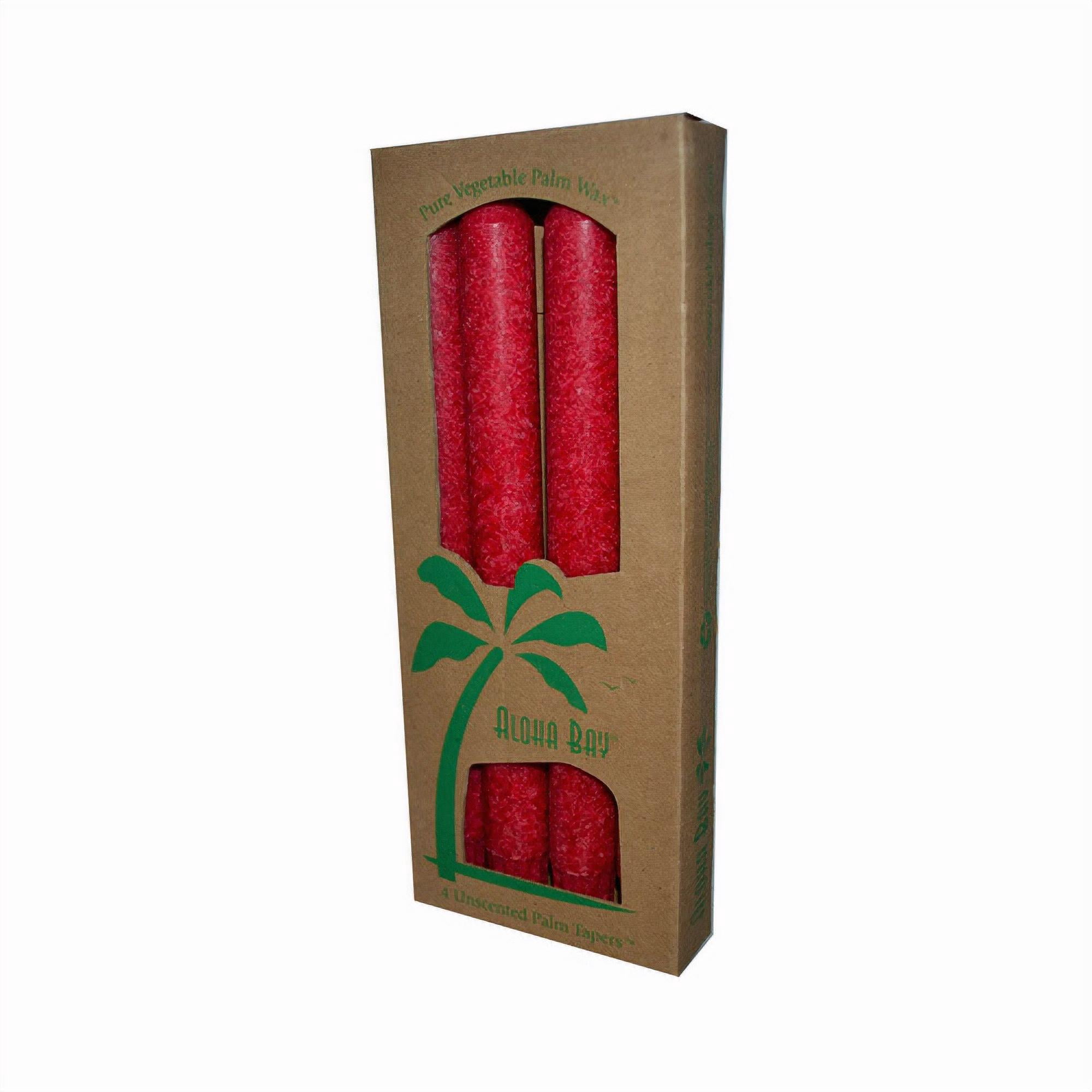 Aloha Bay Cream Palm Wax Tapers - 4 Count, 9 Inch Unscented Candles, Eco-Friendly Sustainable Wax - View #9