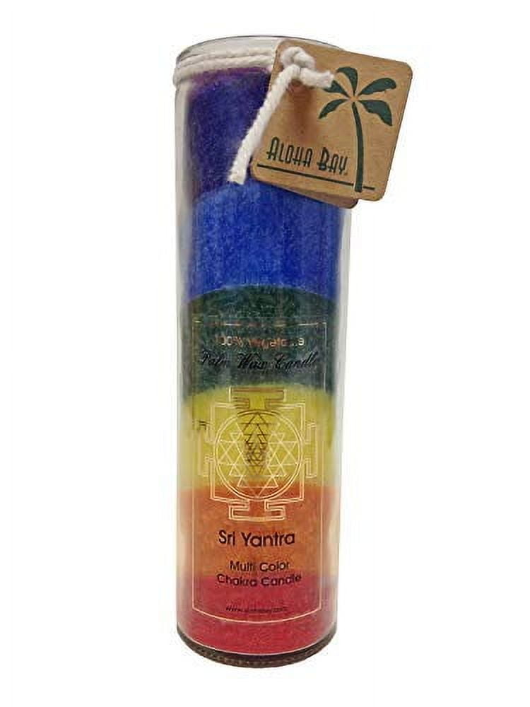 Aloha Bay Multi-Color Palm Wax Chakra Jar Candle