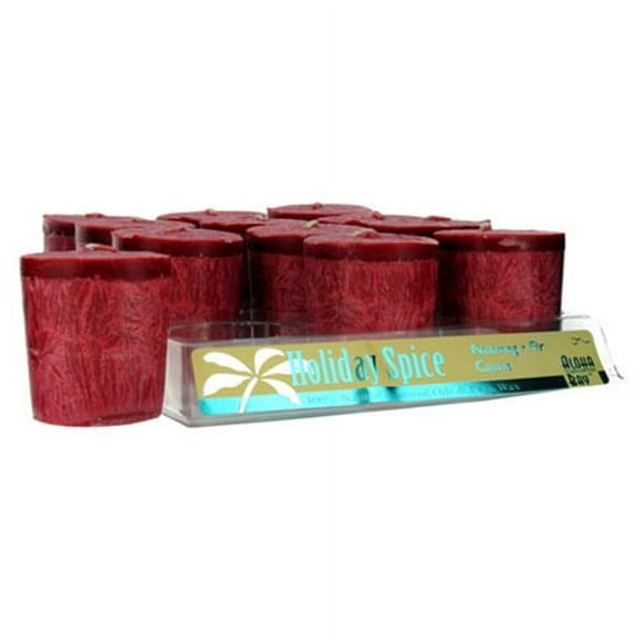 Aloha Bay Eco Palm Wax Votive Candle, Holiday Spice - 2 Oz, 12 Ea