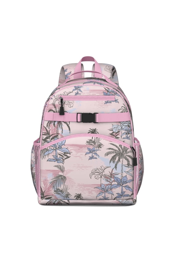 Aloha Beach Vacation Waterproof Backpack - Lightweight Ergonomic Book Bag for Students with Heavy Loads