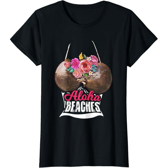 Aloha Beaches Coconut Summer Holiday Quote Gift T-Shirt