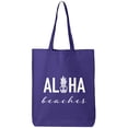 thumbnail image 1 of Aloha Beaches Pineapple Cotton Canvas Tote Bag, 1 of 1