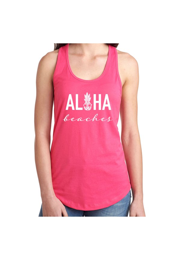 Aloha Beaches Pineapple Racerback Tank