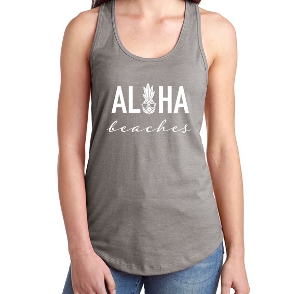 Aloha Beaches Pineapple Racerback Tank