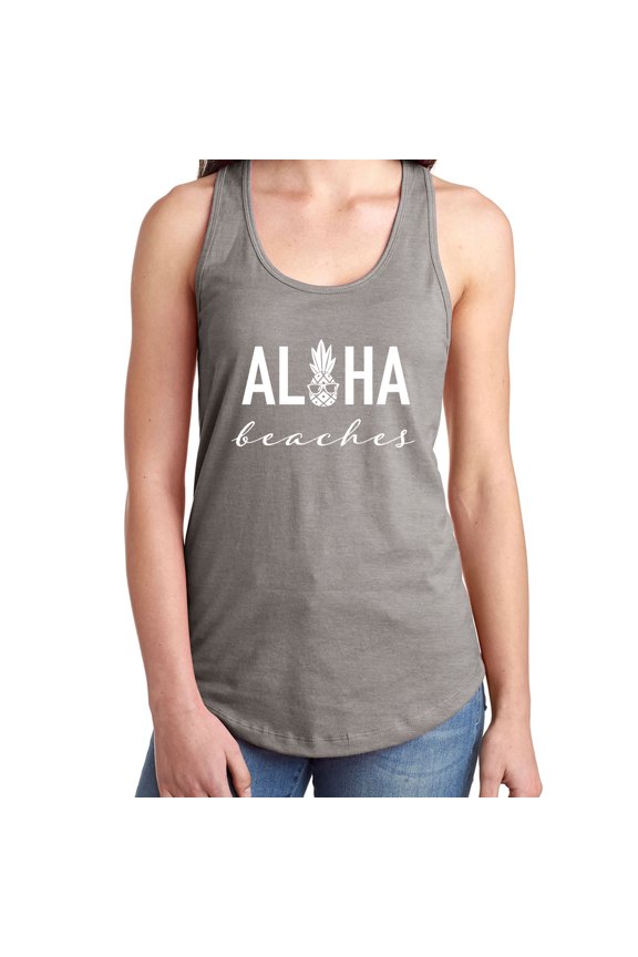 Aloha Beaches Pineapple Racerback Tank