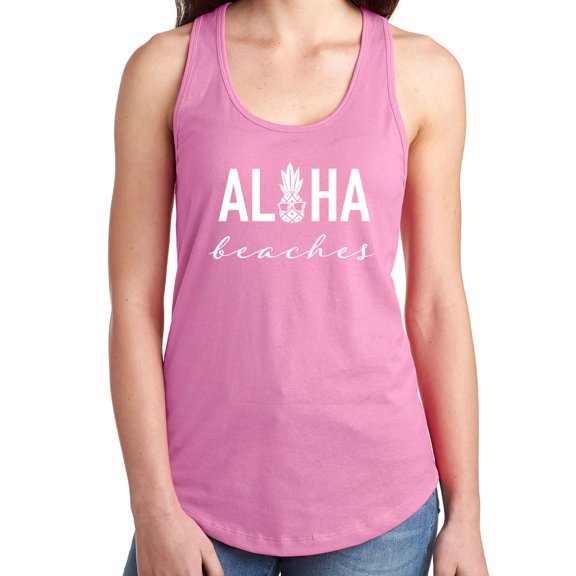 Aloha Beaches Pineapple Racerback Tank
