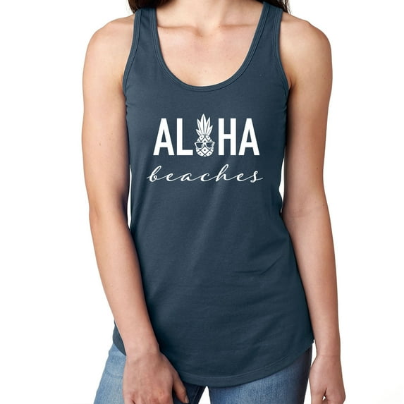 Aloha Beaches Pineapple Racerback Tank