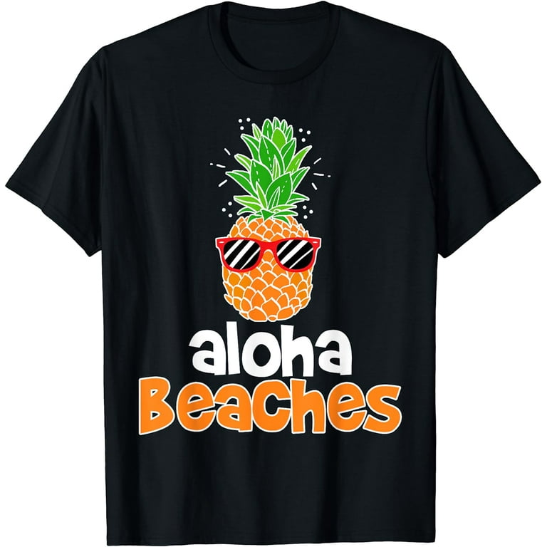 Pineapple Aloha Sunglasses Hawaiian T-Shirt Pineapple Aloha Sunglasses Hawaiian T-Shirt