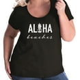 thumbnail image 1 of Aloha Beaches Pineapple Womens Plus Size Scoopneck T, 1 of 1