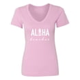 thumbnail image 1 of Aloha Beaches Pineapple Womens V-Neck T-Shirt, 1 of 3