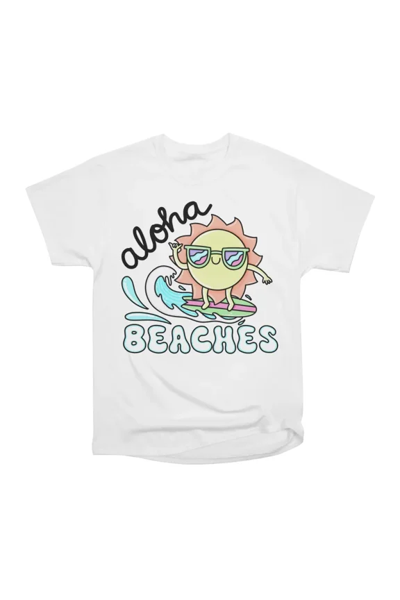 Aloha Beaches T-Shirt Tee Gift For Him Merch For Her Apparel For Friend