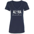 thumbnail image 1 of Aloha Beaches (cocktail) Womens V-Neck Tee, 1 of 1