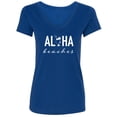 thumbnail image 1 of Aloha Beaches (cocktail) Womens V-Neck Tee, 1 of 1