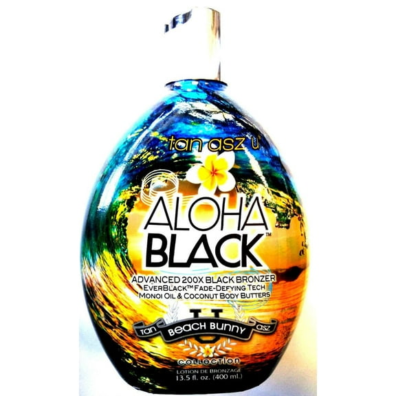 Aloha Black 200X Double Dark Bronzer Indoor / Outdoor Tanning Lotion Brown Sugar