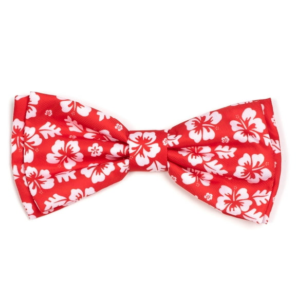 The Worthy Dog Aloha Bow Tie Adjustable Collar Attachment Accessory