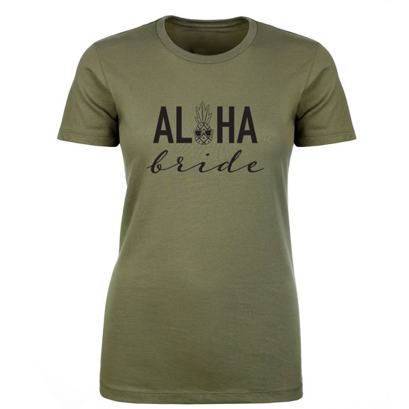 Aloha Bride Womens crewneck tee