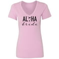 thumbnail image 1 of Aloha Bride (cocktail) Womens V-Neck Tee, 1 of 3