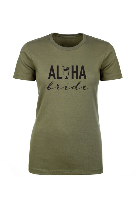 Aloha Bride (cocktail) Womens crewneck tee