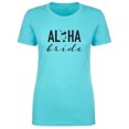 thumbnail image 1 of Aloha Bride (cocktail) Womens crewneck tee, 1 of 3