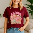 thumbnail image 1 of Aloha Christmas Santa Claus Surfing Hawaiian Mele Kalikimaka, Retro Christmas Shirt, Xmas TShirt, Cute Santa Claus Holiday, Merry Christmas Gift, 1 of 5