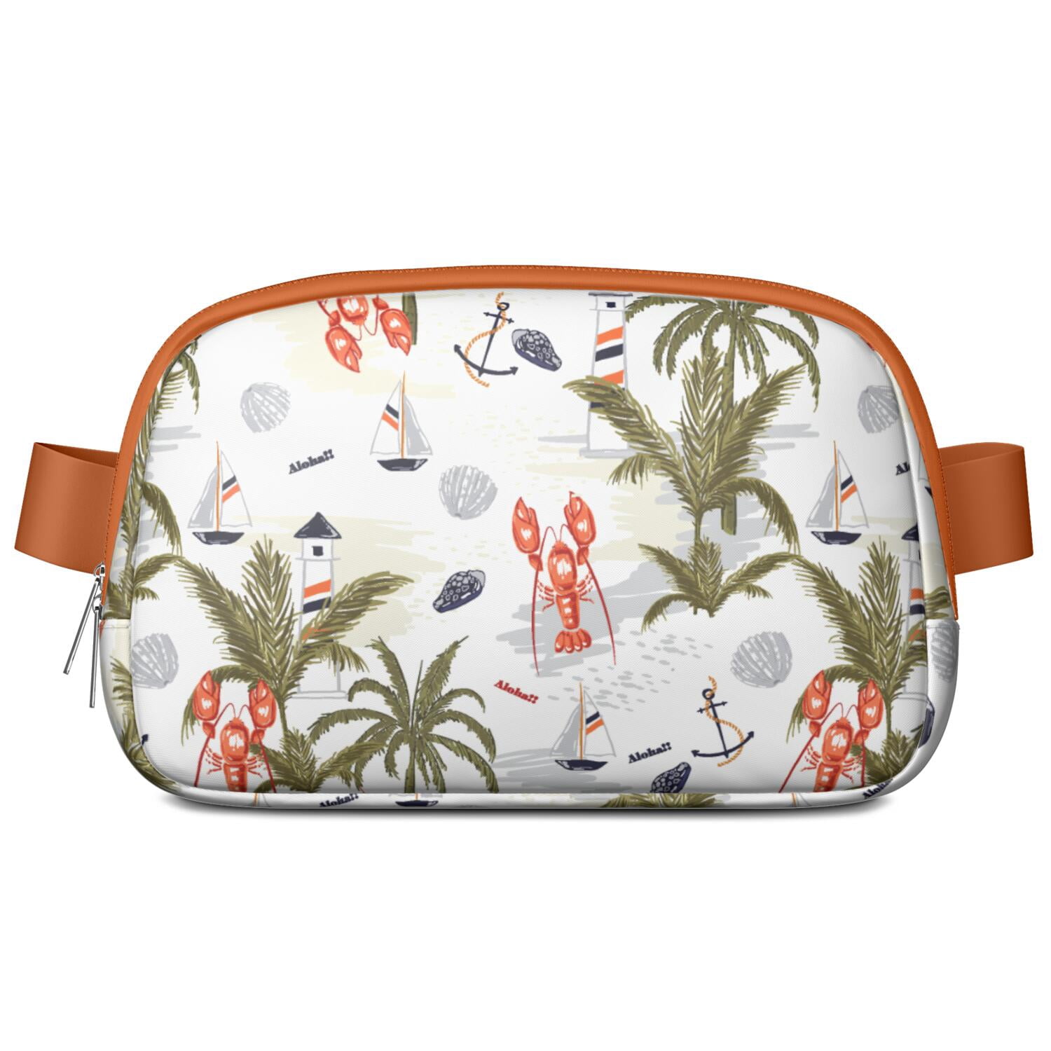 Aloha Coastal Fanny Pack – Nautical Boho Belt Bag Featuring Hawaiian Beach Landscape Design