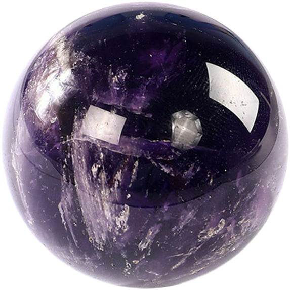 Purple Amethyst Crystal Ball for Home Decoration and Hand Exercise a Great Gift Choice