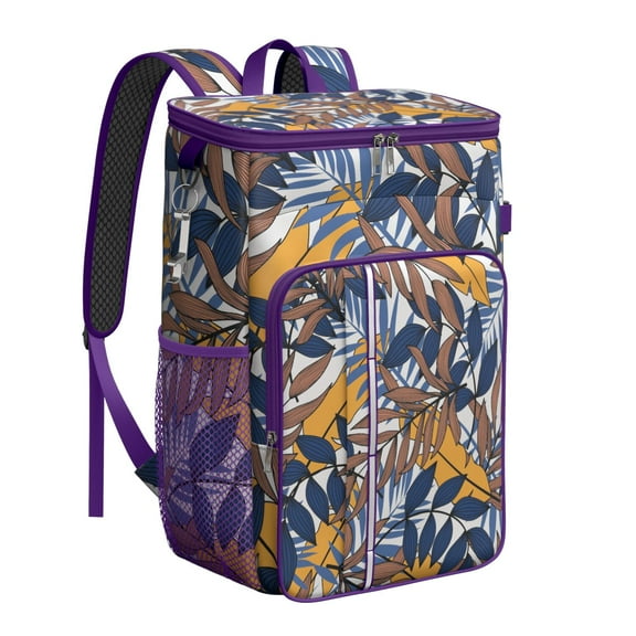 Aloha Floral Soft Cooler Bag - 20L Insulated, Leakproof & Durable for Beach Vacation, Road Trips, Parties
