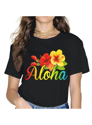 Flower Hibiscus Cotton Women Aloha Camp Shirt - Shaka Time Hawaii