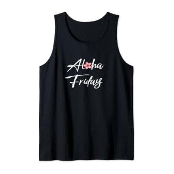 Aloha Friday Hawaiian Vacation Tropical Tank Top Size S-3XL