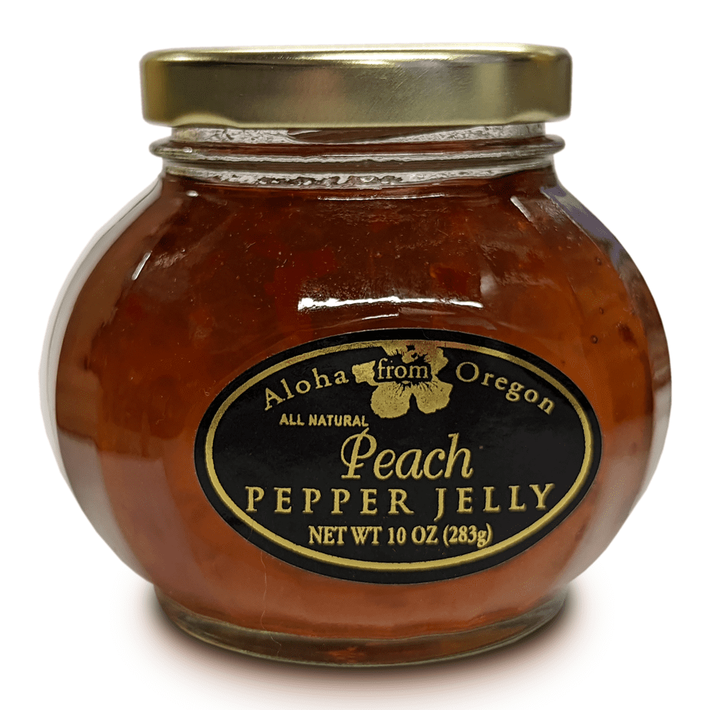 Aloha From Oregon Pepper Jelly, Peach 10oz.
