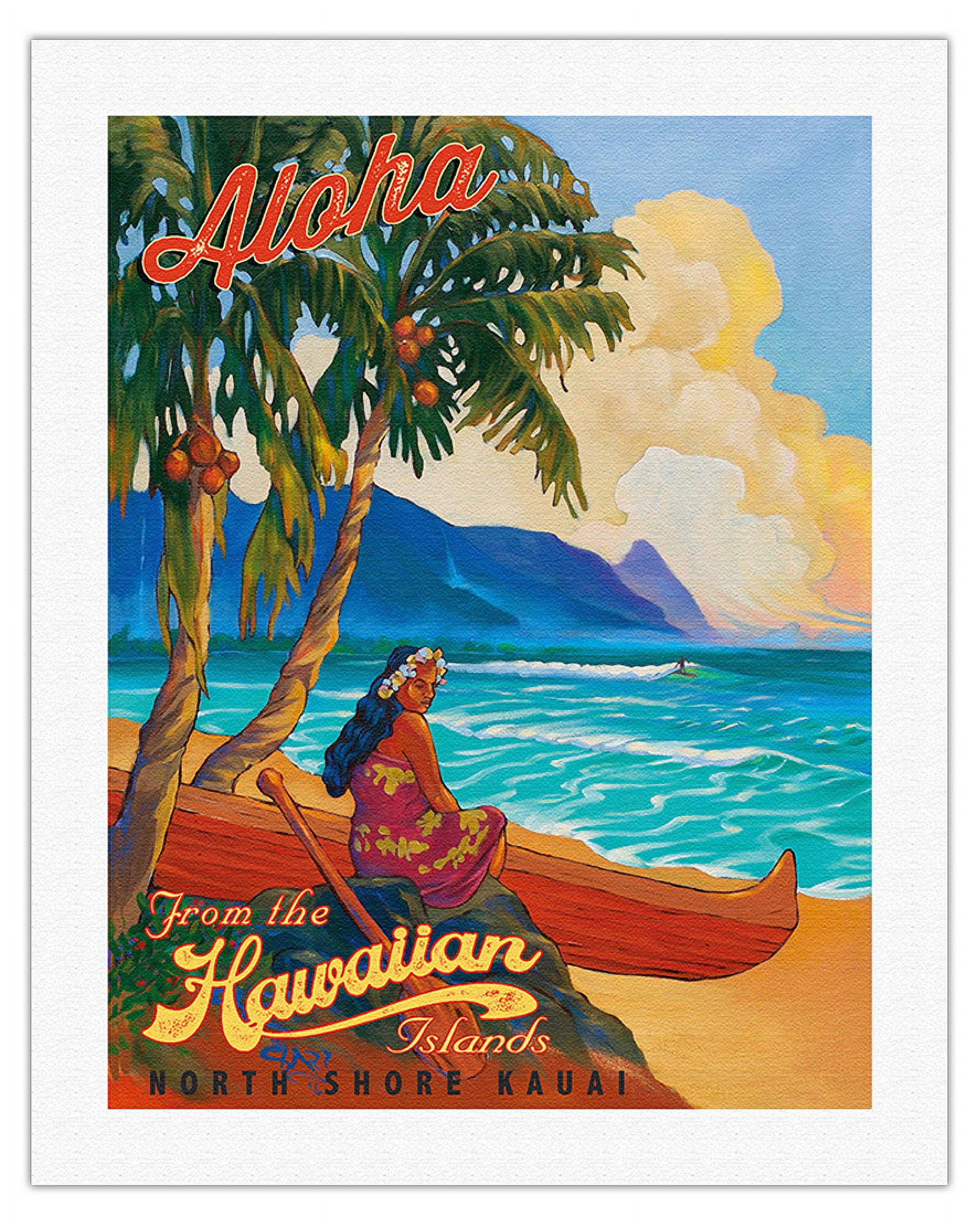 Hawaiian Air アートマップ ビンテージポスター Amazon.com: Hawaii Islands Route Map - Hawaiian Air Lines