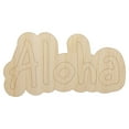 thumbnail image 1 of Aloha Fun Text Wood Shape Unfinished Piece Cutout Craft DIY Projects - 6.25 Inch Size - 1/8 Inch Thick, 1 of 7
