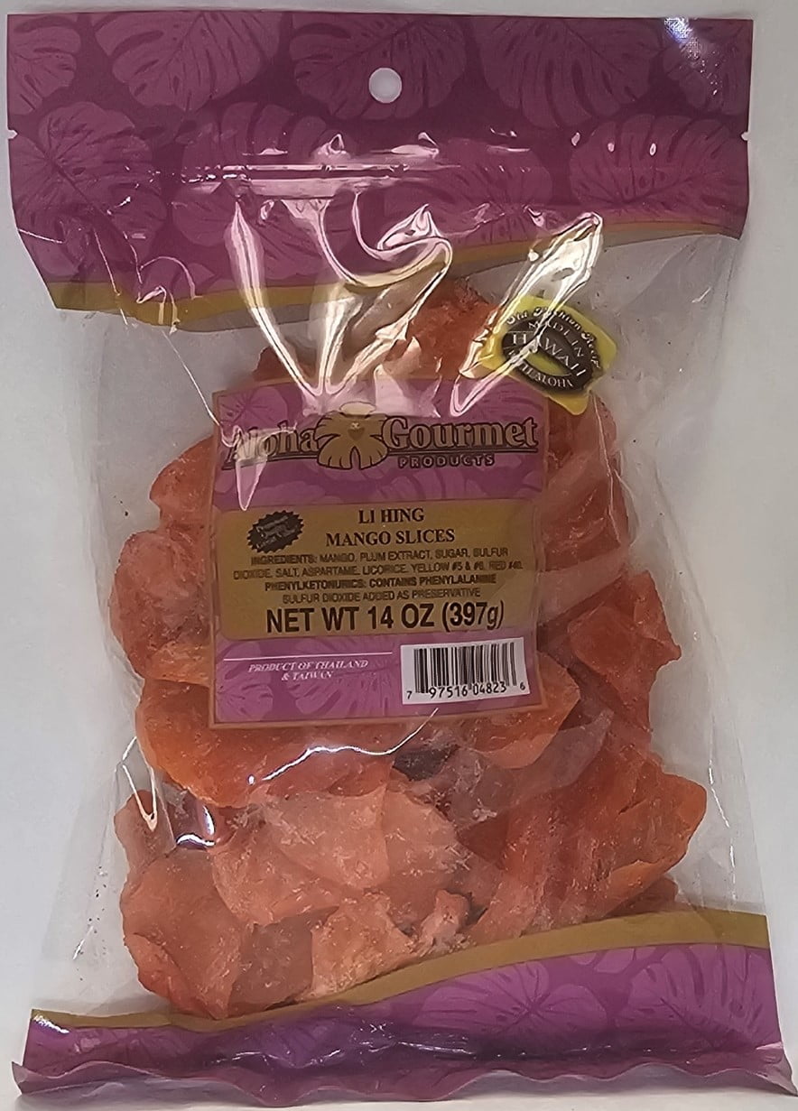 Aloha Gourmet Li Hing Mango Slices, 16 Oz.