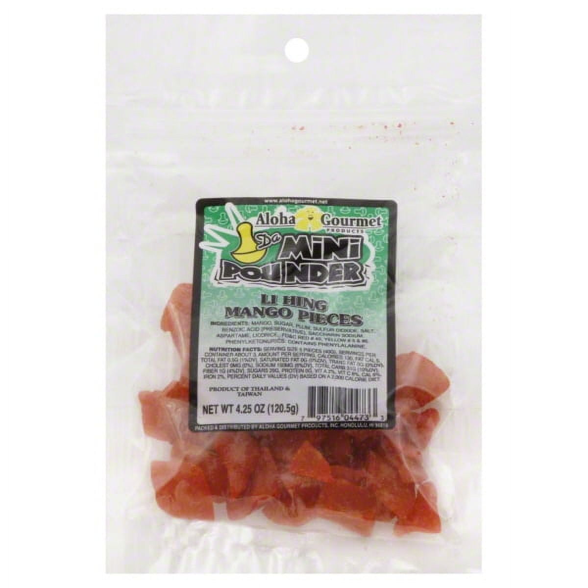 Aloha Gourmet Mini Pounder Li Hing Mango Pieces, 4.25 Oz.