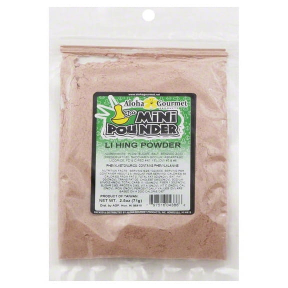 Aloha Gourmet Products Aloha Gourmet Da Mini Pounder Li Hing Powder, 2.5 oz