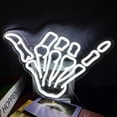 thumbnail image 1 of Aloha Hand Neon Sign,Shaka Gesture Skeleton Hand Led Neon Sign,Light up Signs for Wall Decor Bedroom Home Decor Bar Restaurant Christmas Birthday Gift LED Art Wall Decoration Light C92, 1 of 3