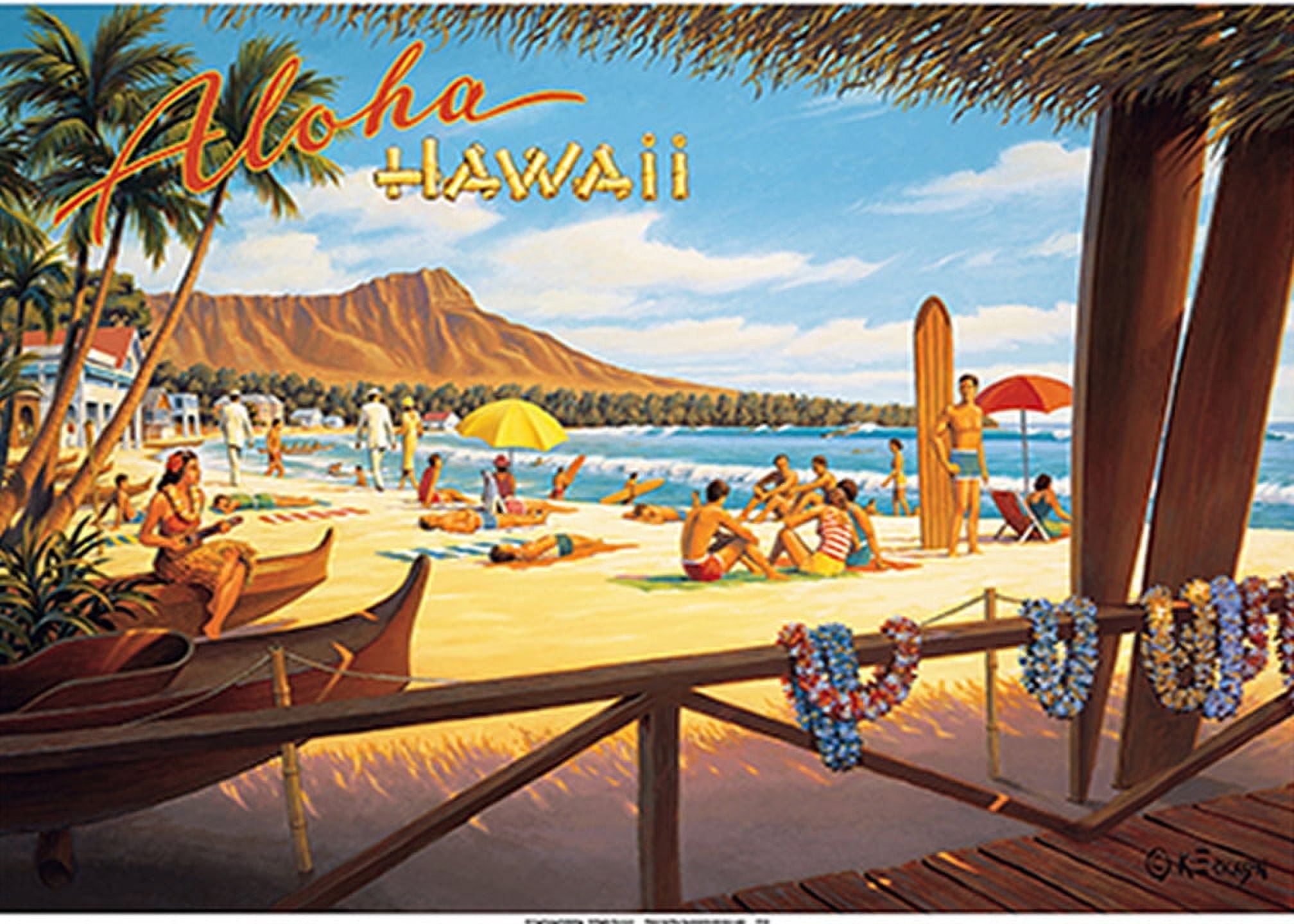 Aloha Hawaii - Diamond Head Crater - Royal Hawaiian Hotel