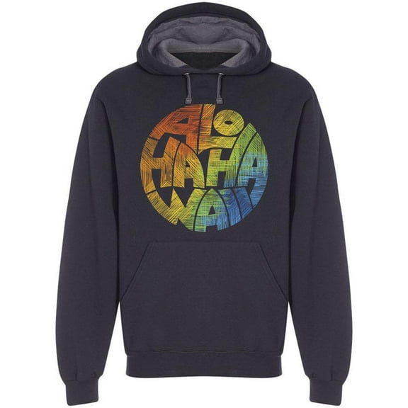 Aloha Hawaii Encircled Graph Hoodie Men -Image by Shutterstock, Male Medium