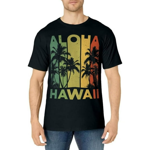 Aloha Hawaii Hawaiian Island Retro Vintage 1980s Throwback T-Shirt