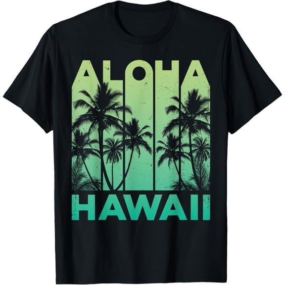 Aloha Hawaii Hawaiian Island T shirt Vintage 1980s Throwback